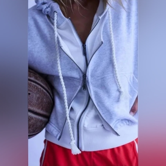 NWOT Free People Two Step Zip Up Hoodie  - Picture 3 of 3